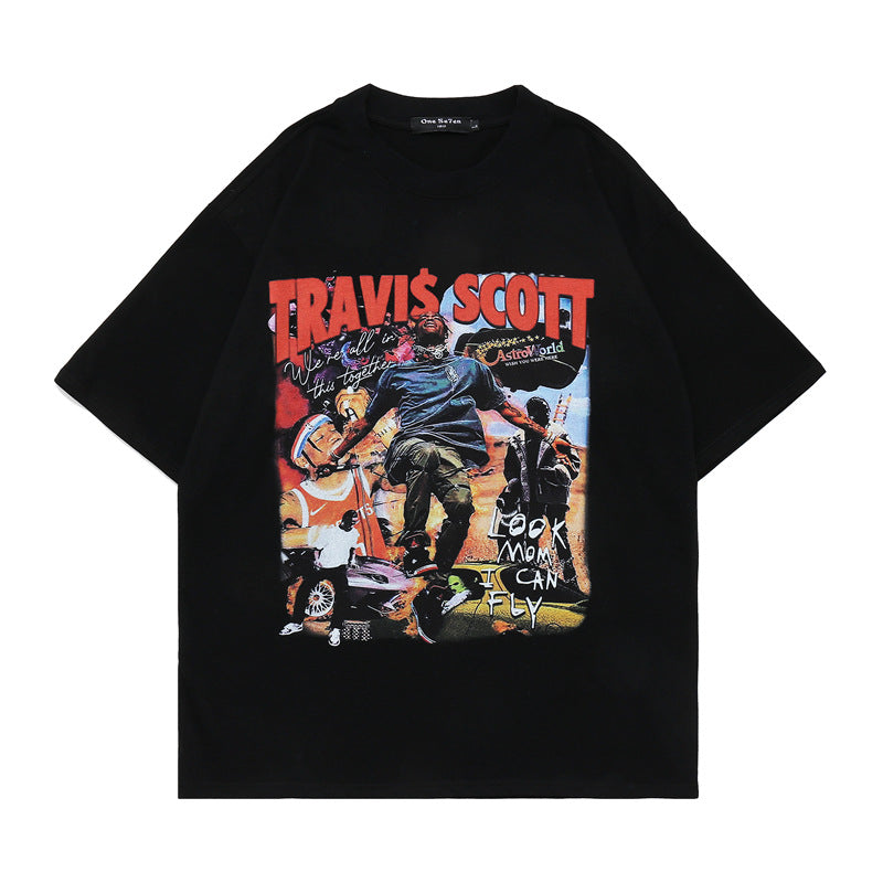 Youth Street Casual Round Neck Half Sleeve Men