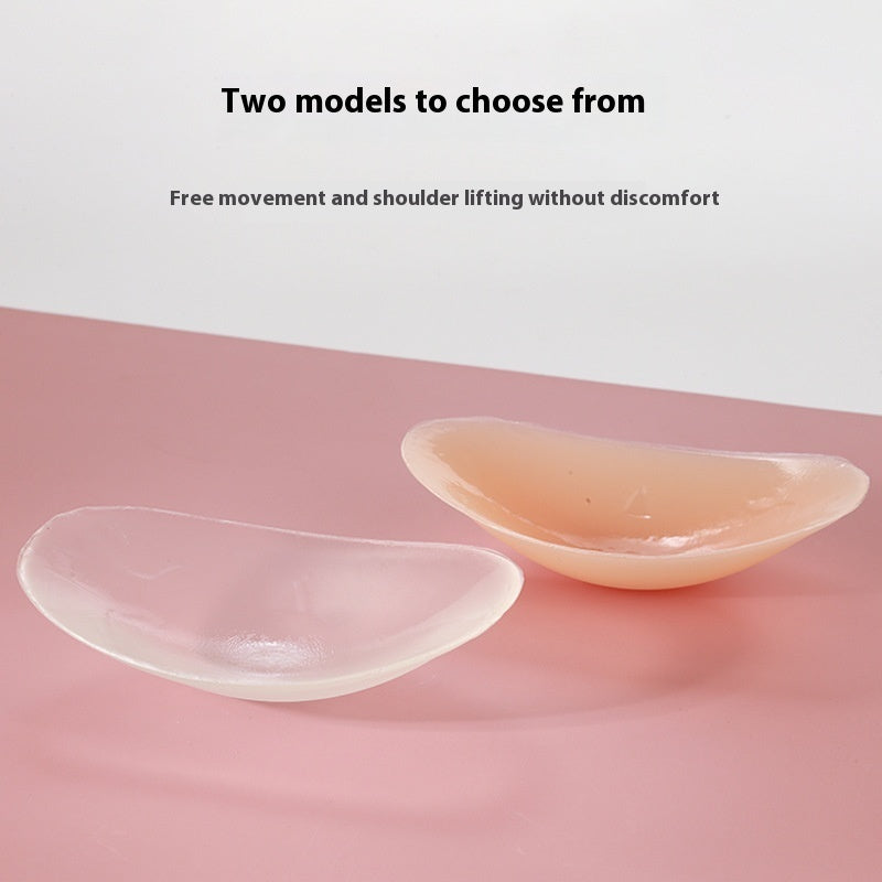 Self-adhesive Invisible Seamless Anti-slip Shoulder Narrow Silicone Men And Women Artifact Shoulder Pad