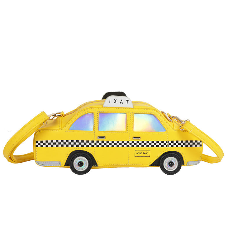 Fashion Kreativ Taxi Pu Messenger Taske Til Kvinder
