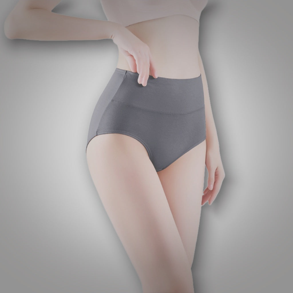 Women's Pure Cotton High Waist Pure Color Simple Slim Fit Simple And Comfortable Elegant Underwear