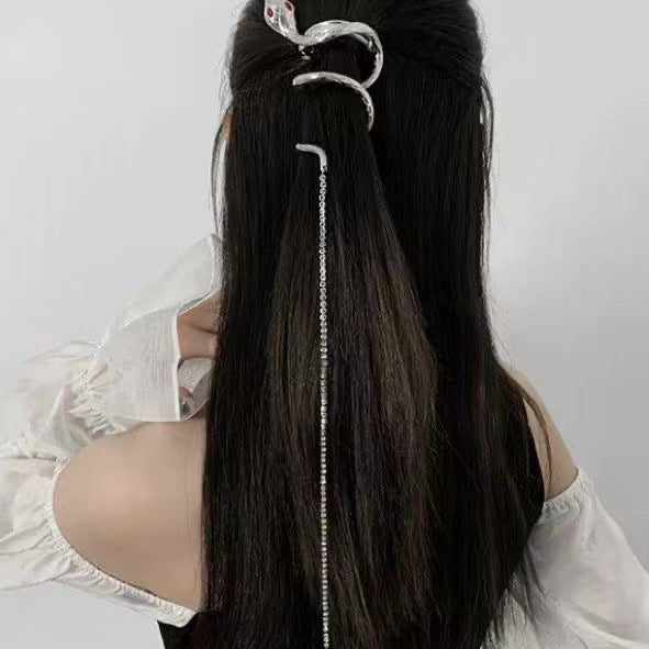 Copper Alloy Hair Decoration Winding Snake Buckle Headdress