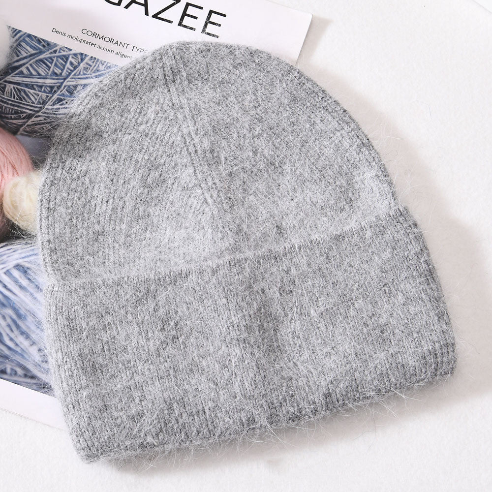 Autumn And Winter New Outdoor Solid Colour Knitted Wool