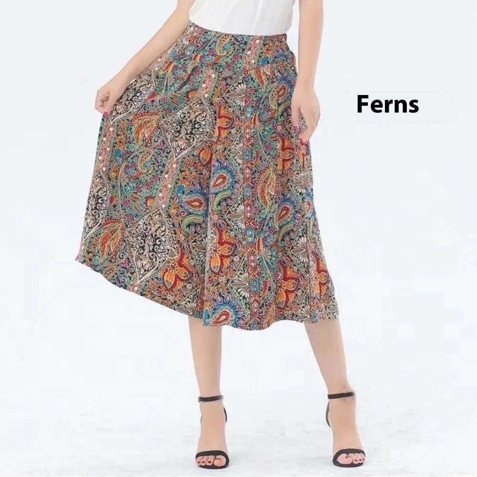 Summer New Chiffon Casual Cropped Loose Pants