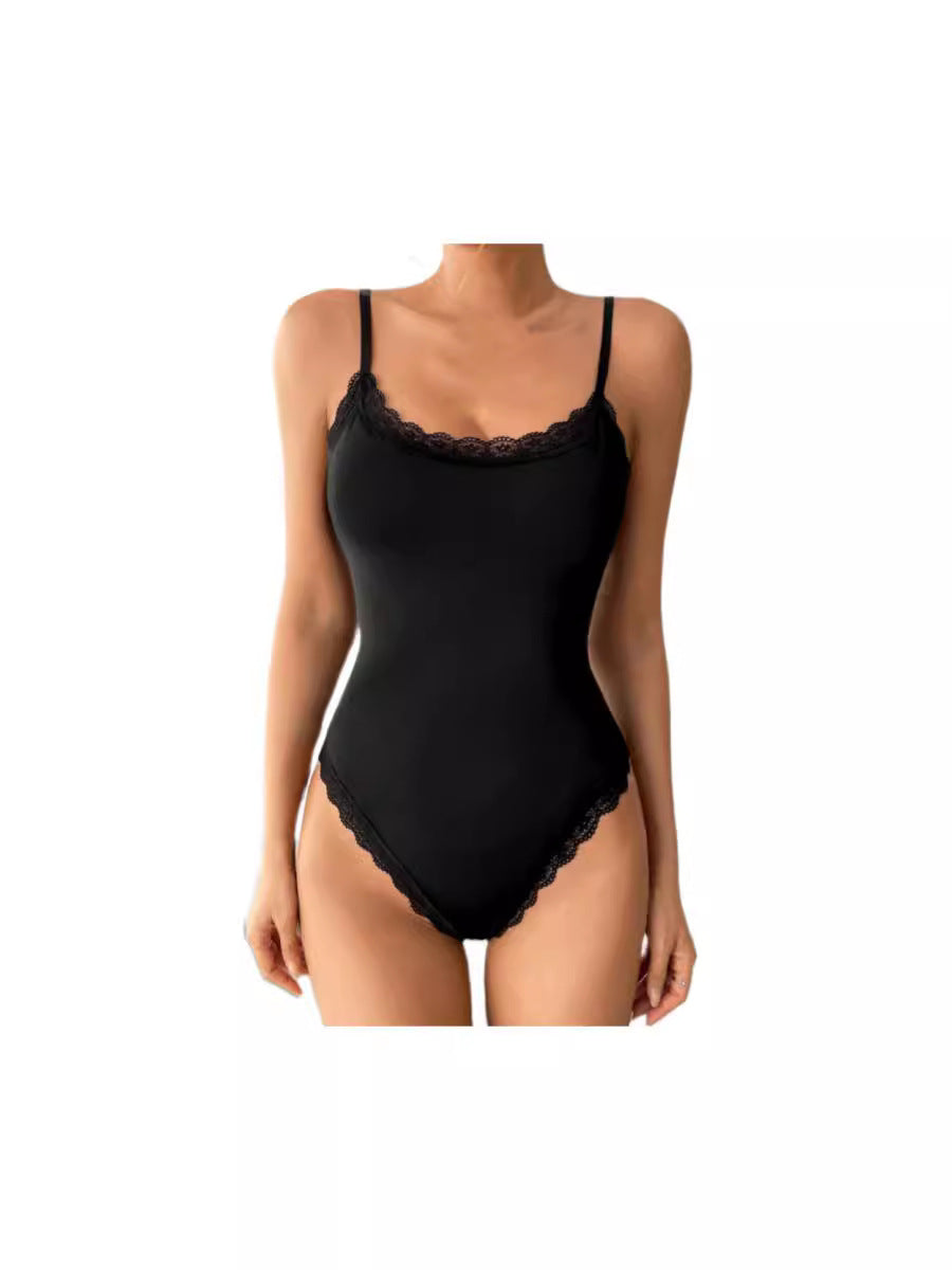 Women's Fashion Tight Lace Sling Jumpsuit