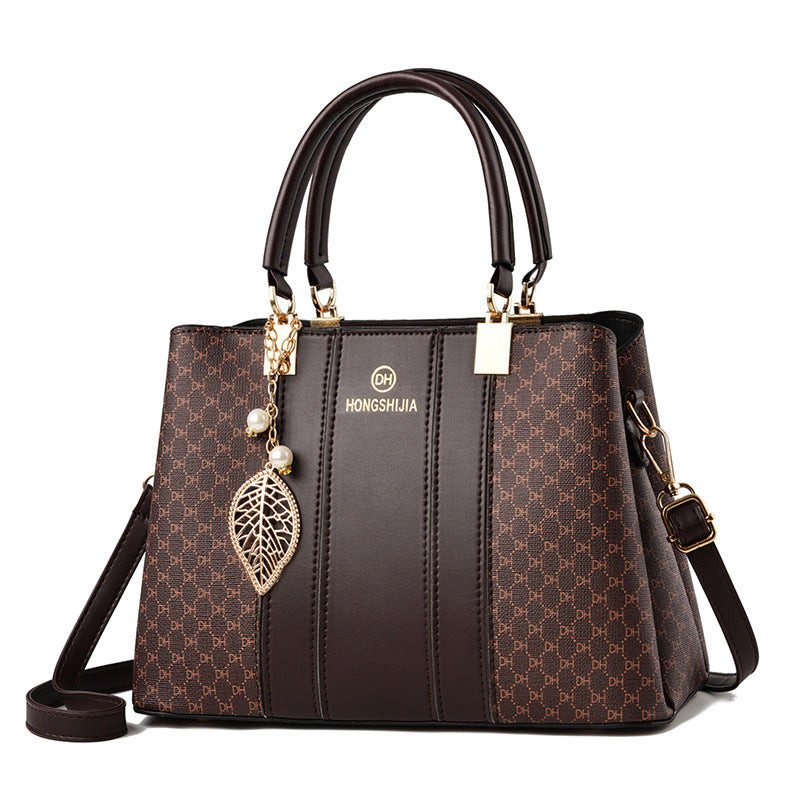 Women's Elegant Contrast Color And Versatile Crossbody Large Capacity Shoulder Handbag