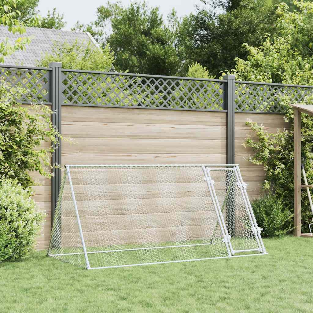 Chicken Cage Silver 200x Galvanized   Chicken Cage Silver