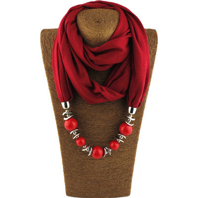 Gorgeous Bead Pendant Ring Bib Ladies