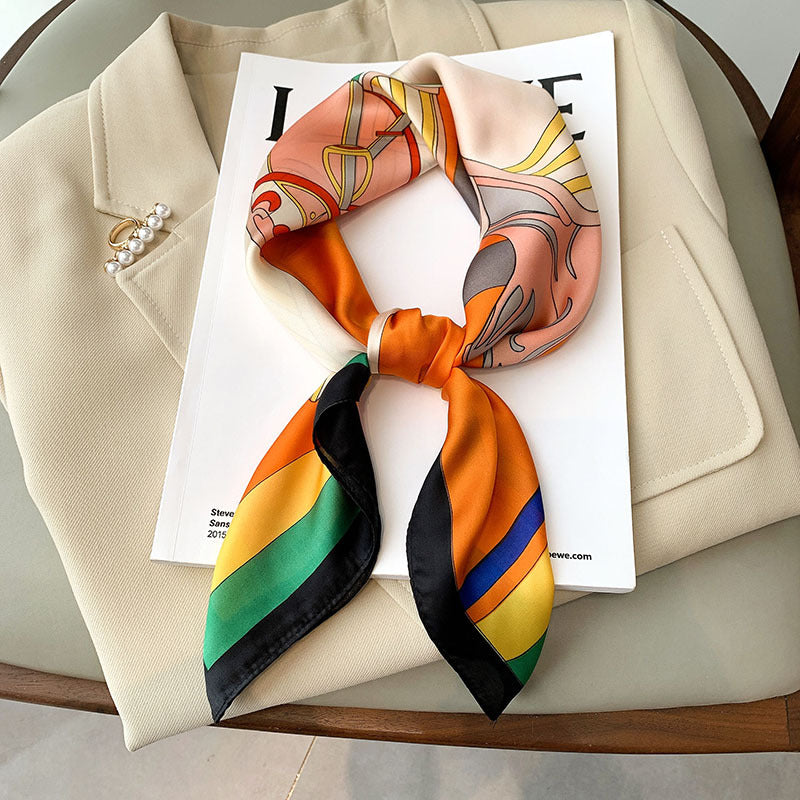 Fashion Decoration Spring And Summer New Print Square Towel