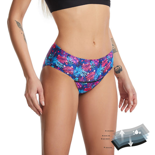 Women's Fashion Casual Seamless Ice Silk Physiological Underwear