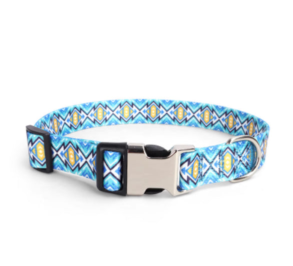 Collar Pet Dog Rope Ethnic Style Striped Forest Polyester Cotton