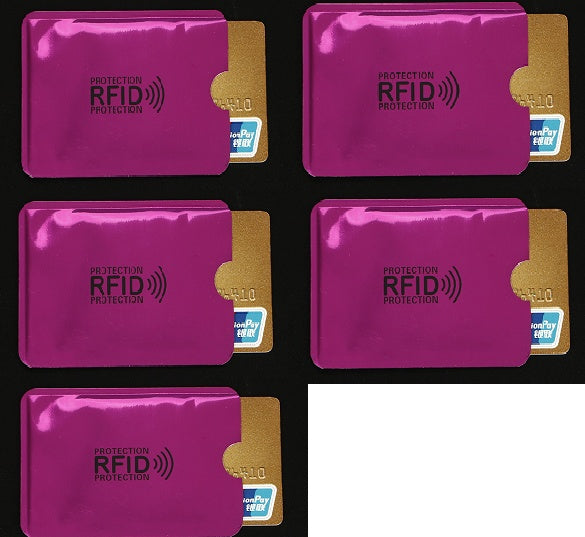 NFC card sets anti-magnetic anti-theft brush bank card sets security shielding signal anti-theft RFID payment tin foil card sets