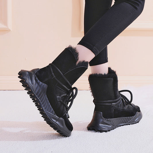 Snow Boots Are Thin, Non-Slip, Thick, Waterproof And Warm
