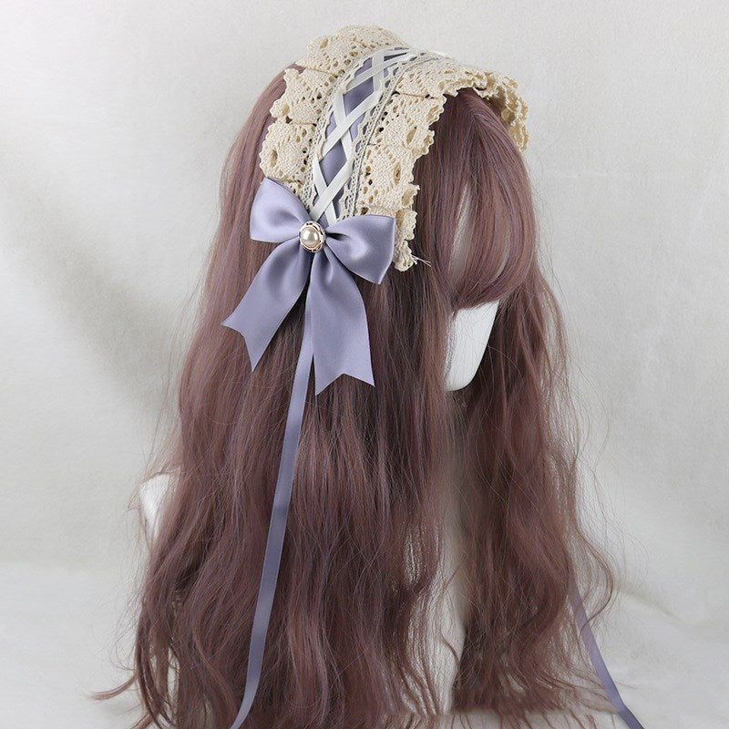 Japanese soft girl Lolita lace headdress