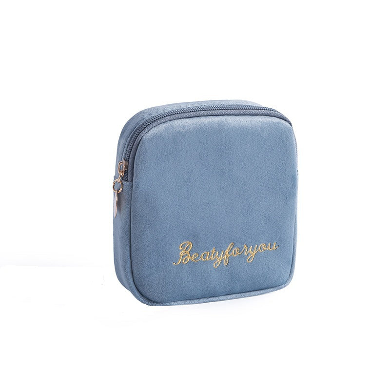 Flannel Cosmetic Storage Bag Tote Cloth