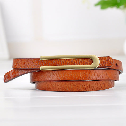Fashionable cowhide belt