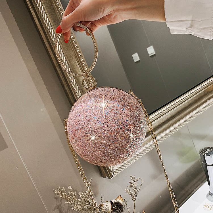 Fashion personality sequin messenger bag