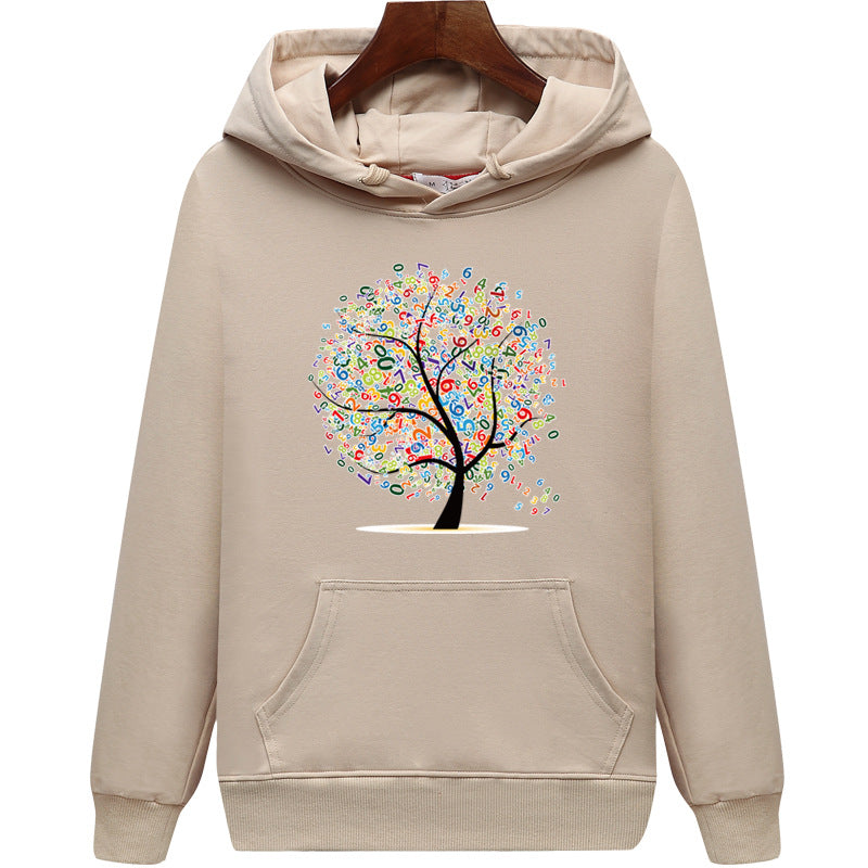 Women's Hooded Pullover Printed Fashionable Casual Loose Hoodie