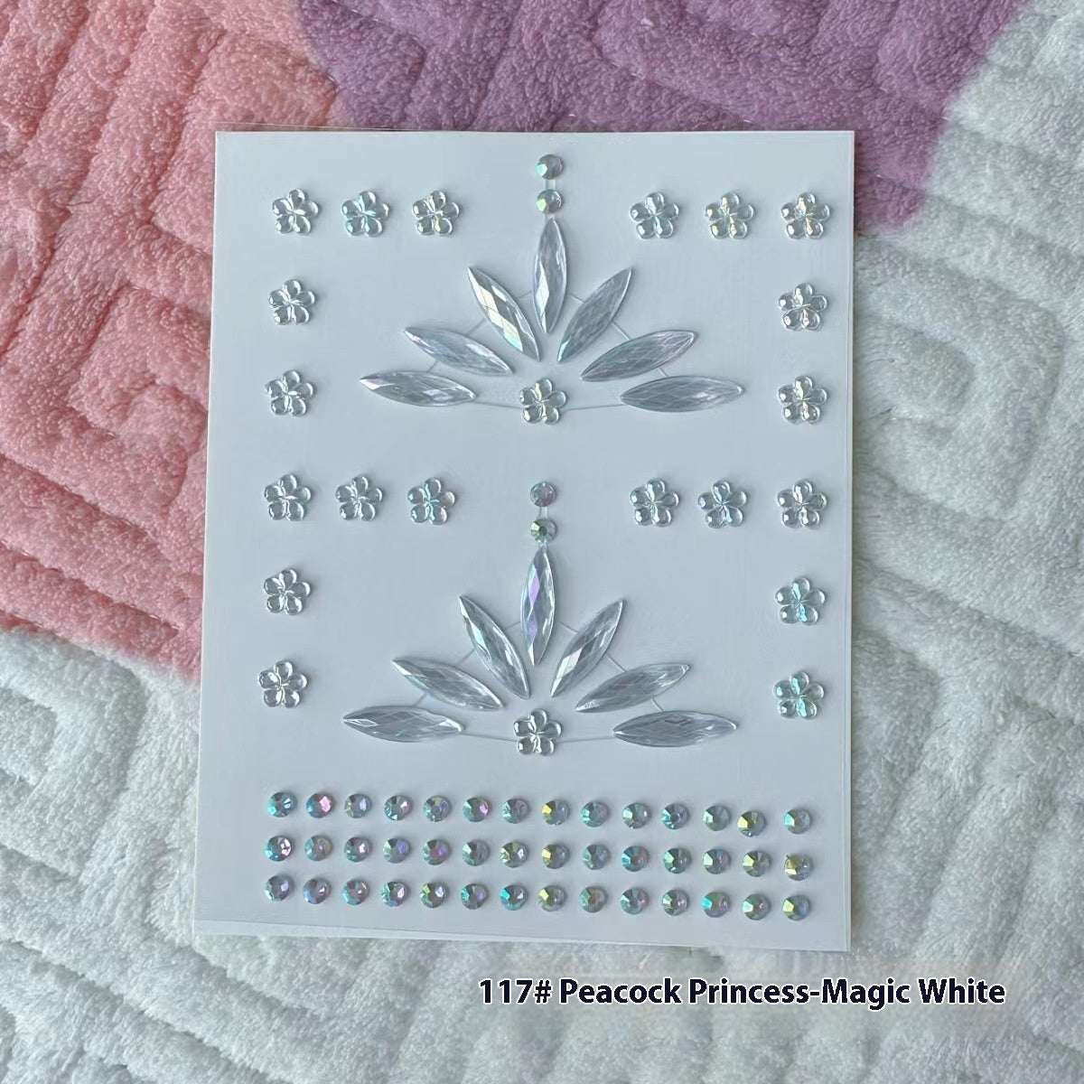 Comes With Sticky Pearl Stick-on Crystals Transparent Photo Shoot