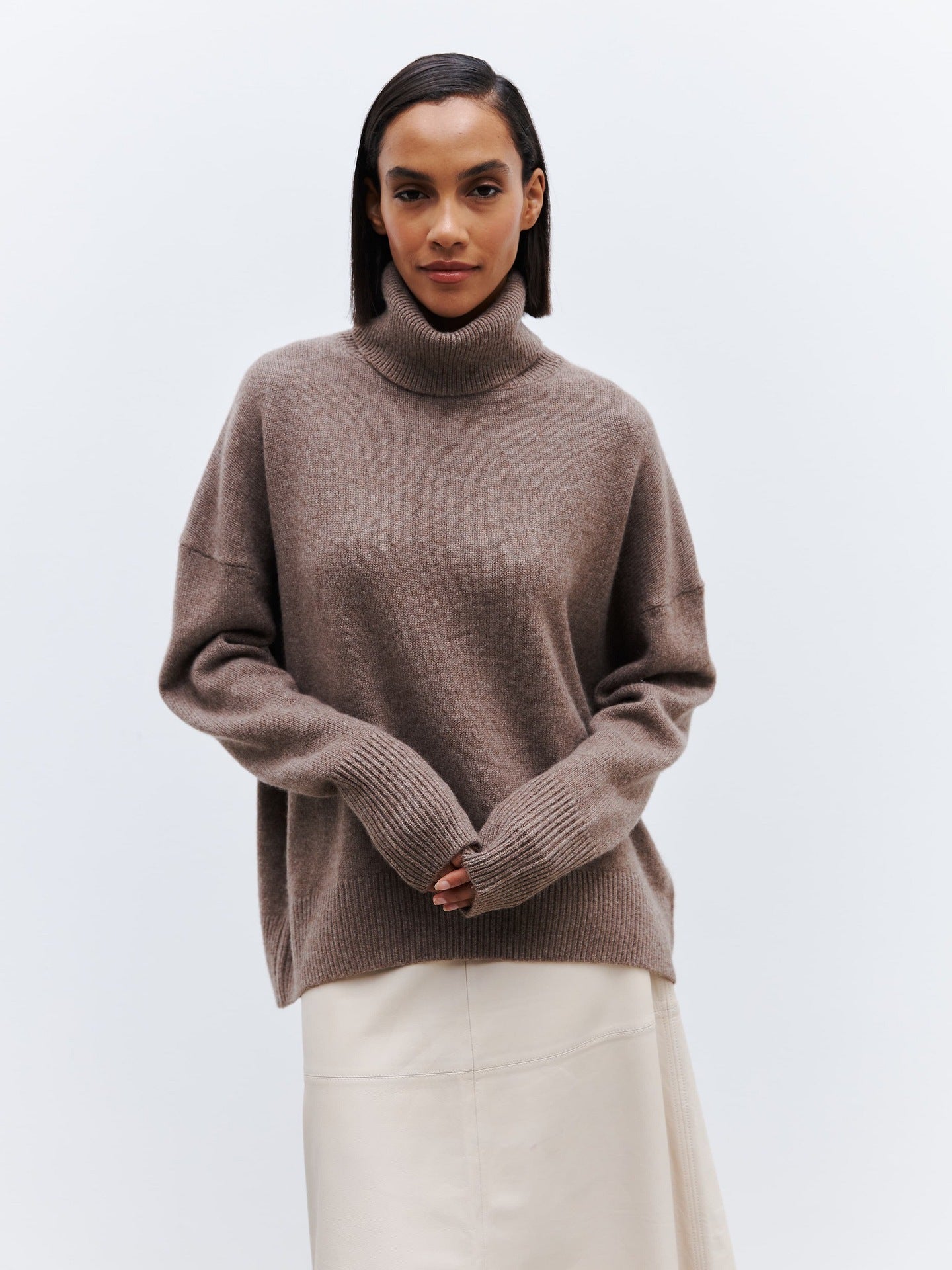 Women's Loose High Collar Autumn And Winter Anti-Pilling Sweater