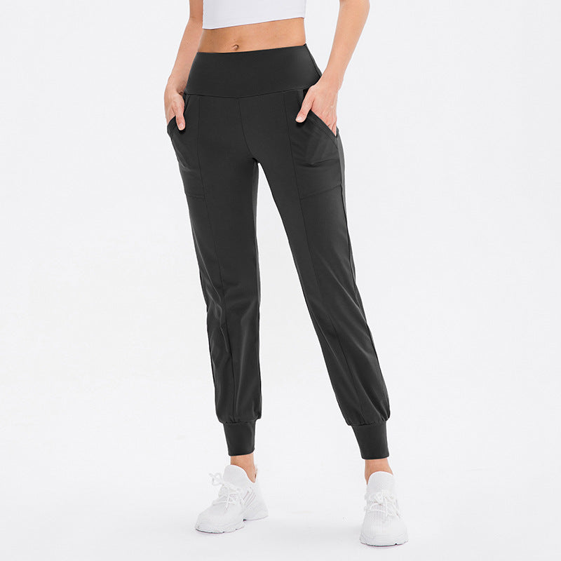 Women's Loose Tappered Yoga Pants High Waist Casual Sports Trousers