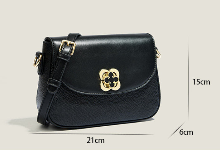 Women's All-match Simple Cowhide Messenger Bag