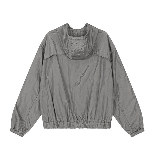 Men's Fashion Loose Hooded Zipper Jacket