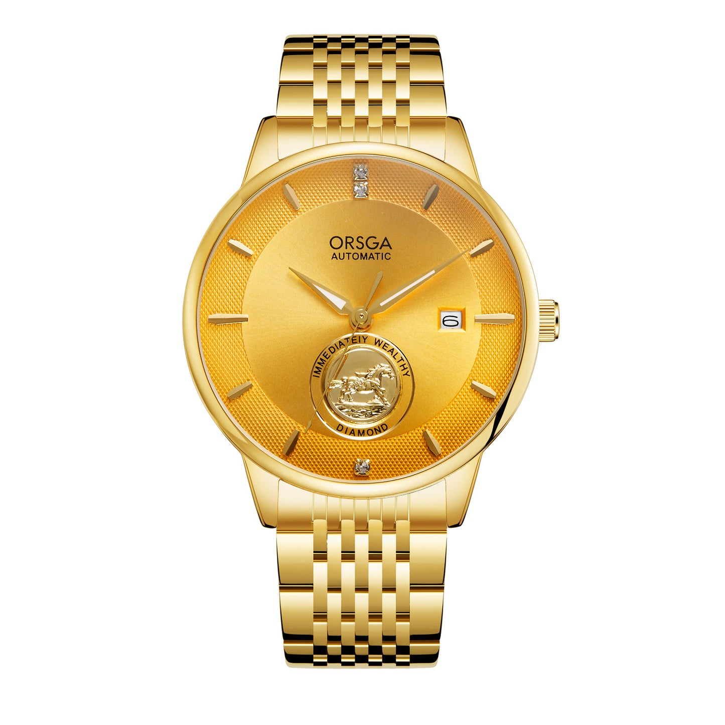 Waterproof Transparent Bottom Business Men's Mechanical Watch