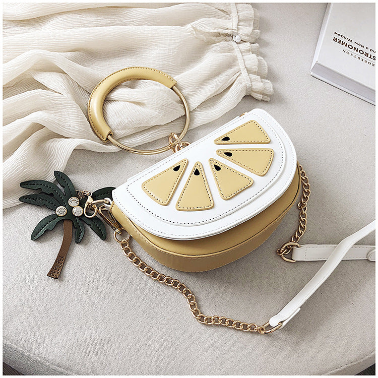 Cartoon Cute Fruit Watermelon Lemon Messenger Bag