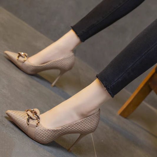 Fashionable French Pointed-toe Elegant Ladies Shoes
