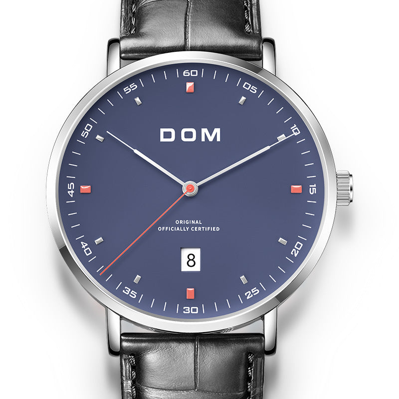 Simple fashion waterproof men's watch