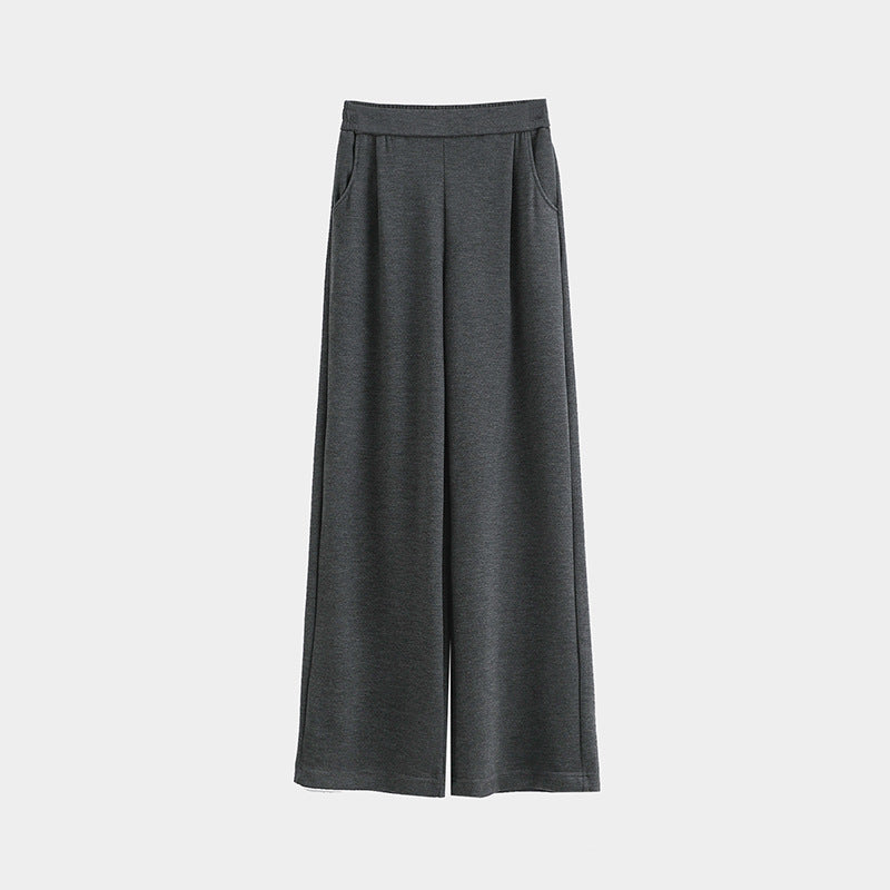 Casual Style High Waist Wide Leg Straight New Casual Pants For Women