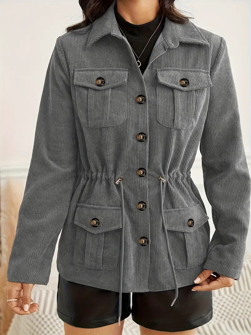 European And American Corduroy Casual Jacket Style Loose And Atmospheric