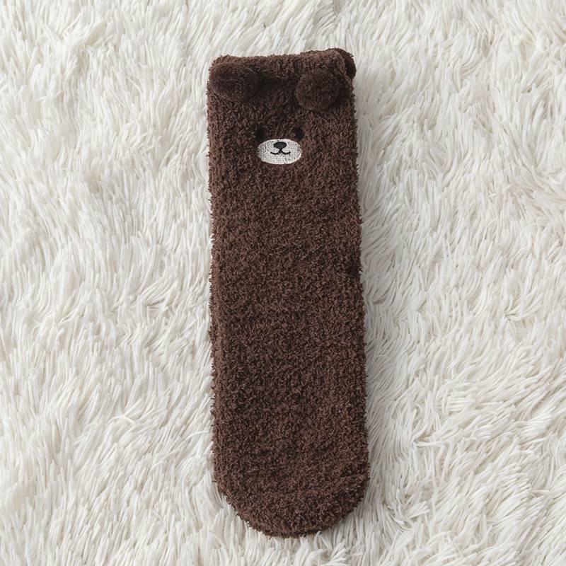 Plush Socks Female Plus Velvet Thickened Warm Month Socks