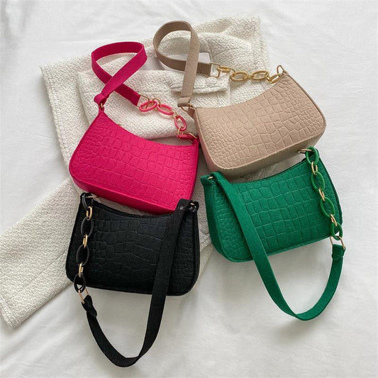 Spring New Fashion Simple Graceful Underarm Handbag High Sense Niche
