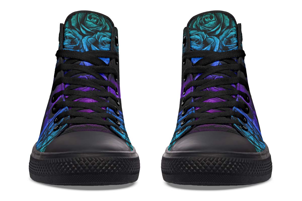 Printed Couple High-top Canvas Shoes