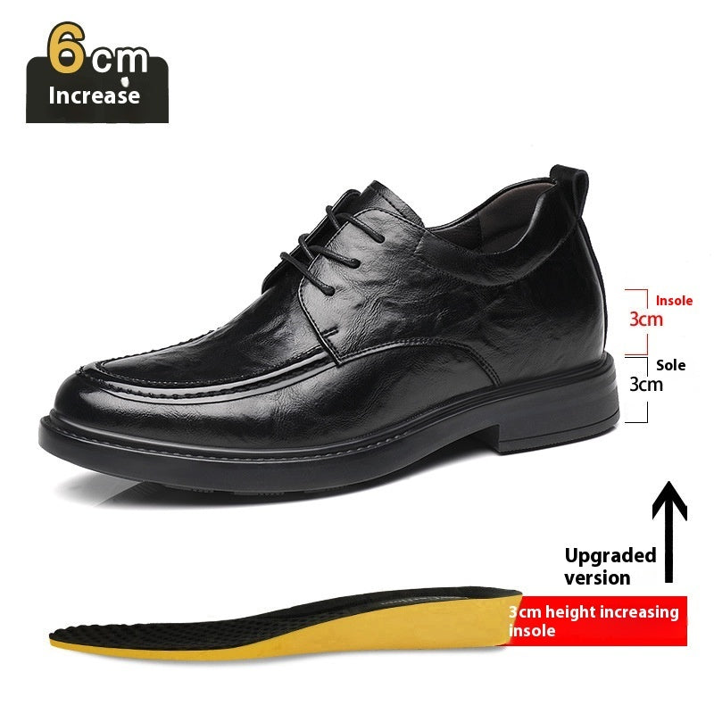 Increased By Slip-on Business Casual Leather Shoes