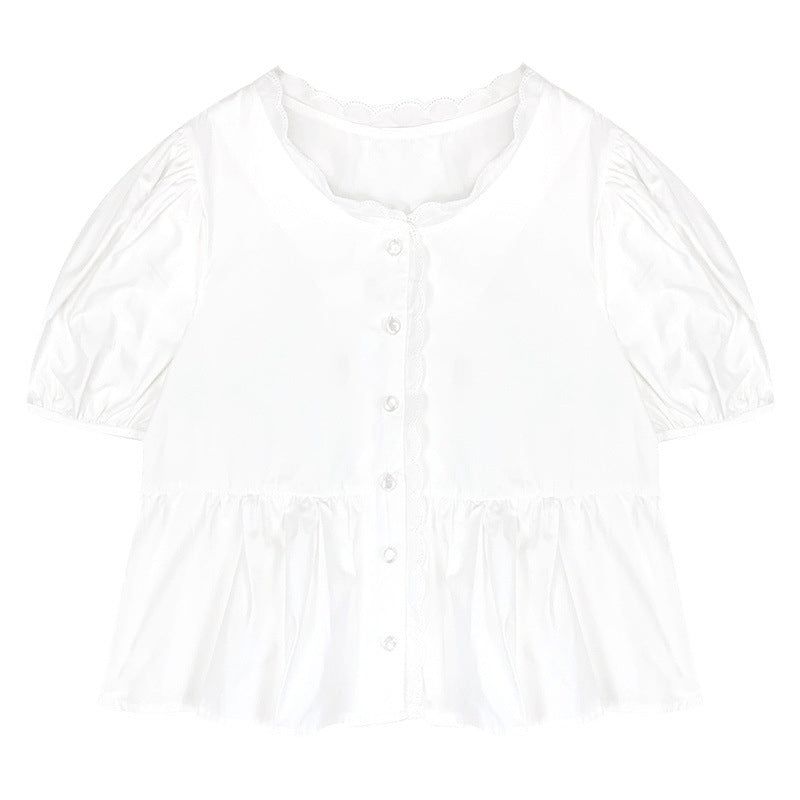 Puff Sleeve Shirt Summer Women's Clothing