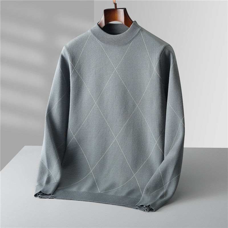 Rundhalset Trend Løs Fritids Varm Langærmet Herresweater