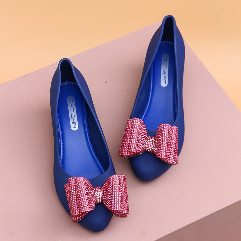 New Summer Women's Shoes Pointed Bow Sandals