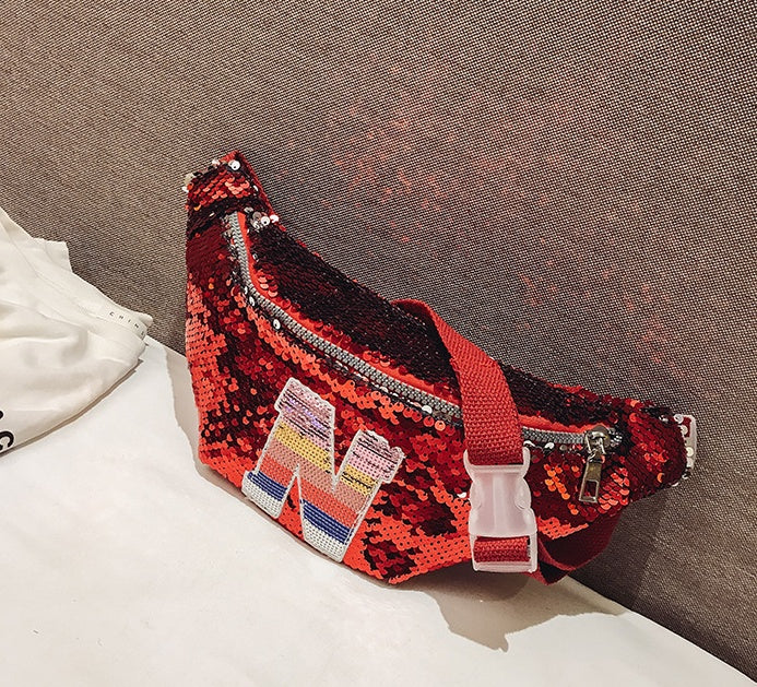 Fanny Pack Korean Children New Trend Sequins Mini Shoulder
