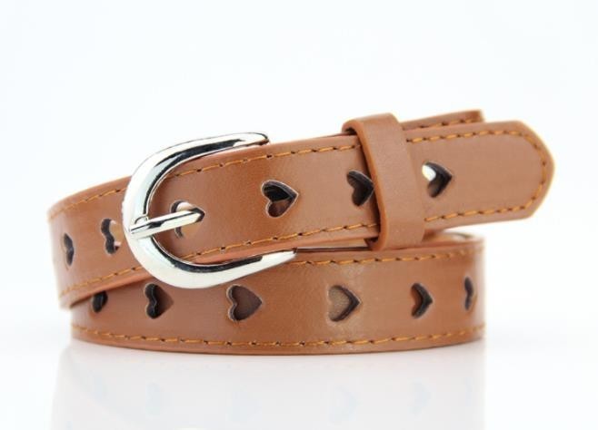 Peach Heart Thin Belt