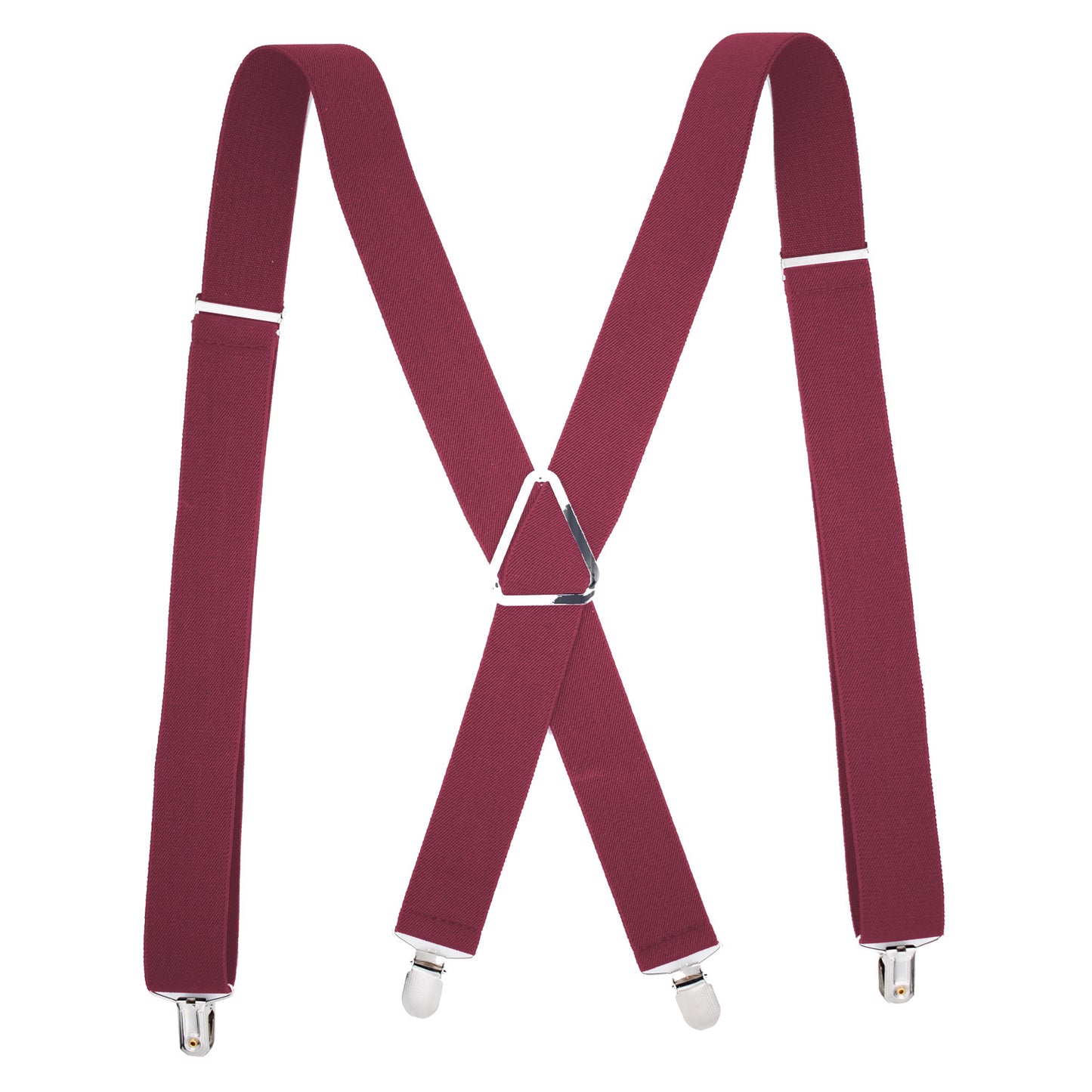 Monochrome Elastic Adult Strap With Iron Triangle Pitting