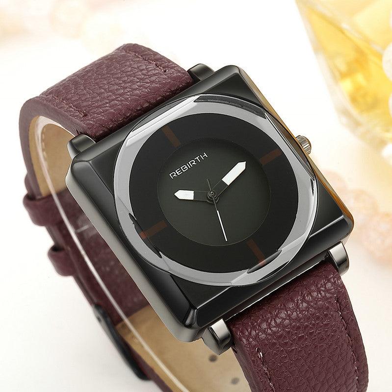 Quartz watch square belt quartz