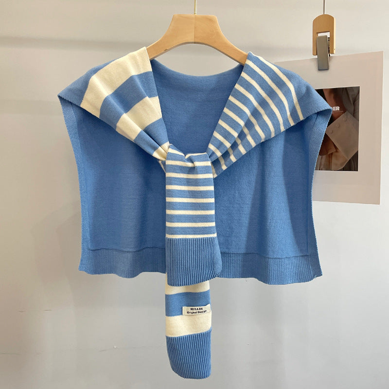 Women's Outer Wear High-grade Matching Shirt Knitted Scarf