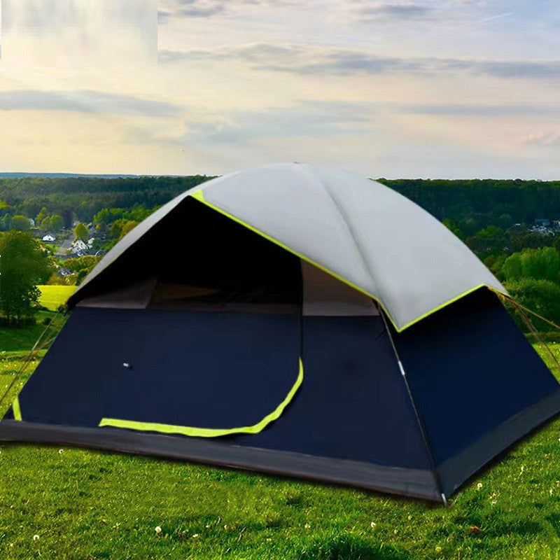 4 Person Black Coated Darkroom Tent for Camping Family Backpacking Tents
