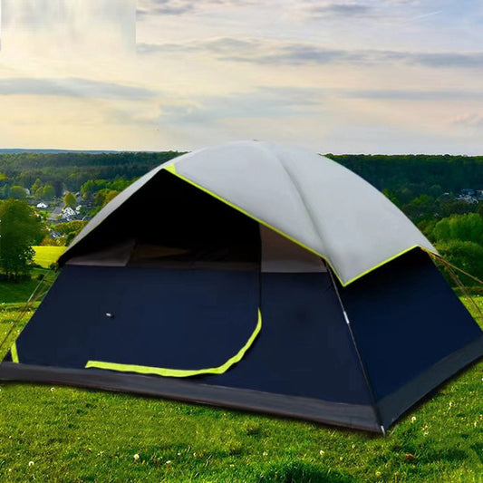4 Person Black Coated Darkroom Tent for Camping Family Backpacking Tents