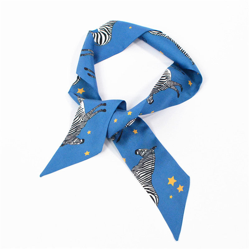 Cartoon starry zebra gift scarf