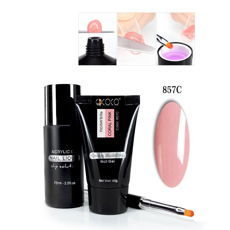 Nail phototherapy extension functional gel