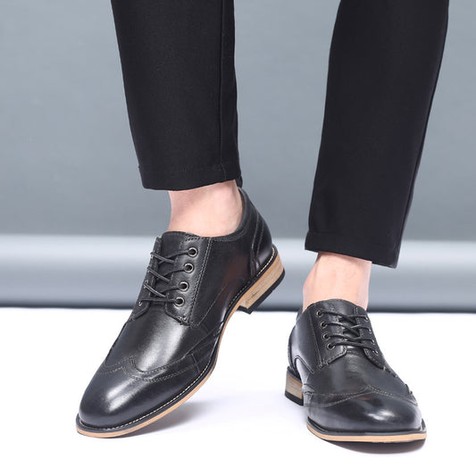 Men's Business Lace-up Leather Dress Shoes