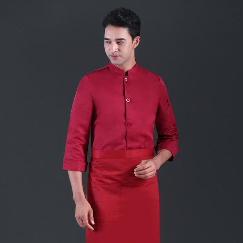 Chef's Work Clothes With Seven-cent Sleeves
